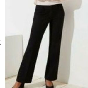 LOFT Marissa black straight leg pants. EUC size 4. Polyester blend. Machine wash